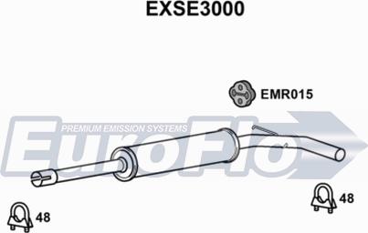 EuroFlo EXSE3000 - Middle Silencer autospares.lv