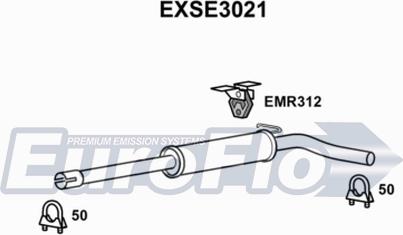 EuroFlo EXSE3021 - Middle Silencer autospares.lv