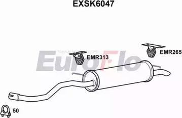 EuroFlo EXSK6047 - End Silencer autospares.lv