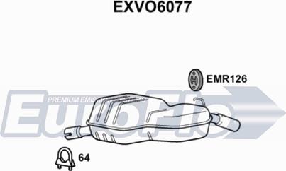 EuroFlo EXVO6077 - End Silencer autospares.lv