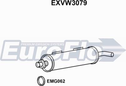 EuroFlo EXVW3079 - Middle Silencer autospares.lv