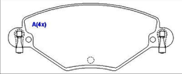 EUROREPAR 1643069180 - Brake Pad Set, disc brake autospares.lv