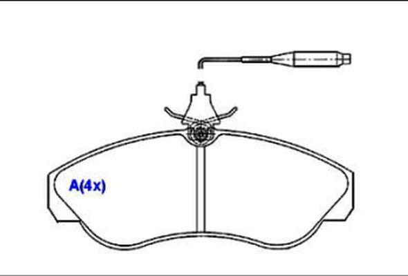 EUROREPAR 1643069380 - Brake Pad Set, disc brake autospares.lv