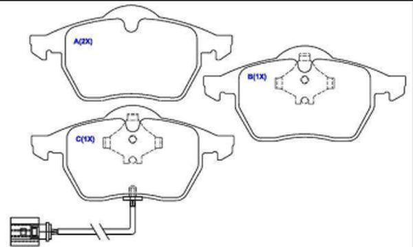 EUROREPAR 1643068080 - Brake Pad Set, disc brake autospares.lv