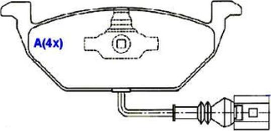 TRW RCPT04370 - Brake Pad Set, disc brake autospares.lv