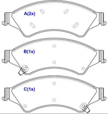 EUROREPAR 1643081880 - Brake Pad Set, disc brake autospares.lv