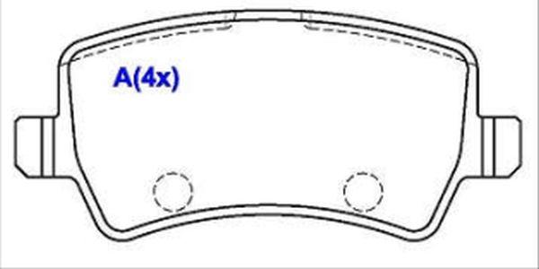 EUROREPAR 1643079580 - Brake Pad Set, disc brake autospares.lv