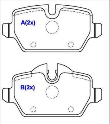 EUROREPAR 1643074780 - Brake Pad Set, disc brake autospares.lv