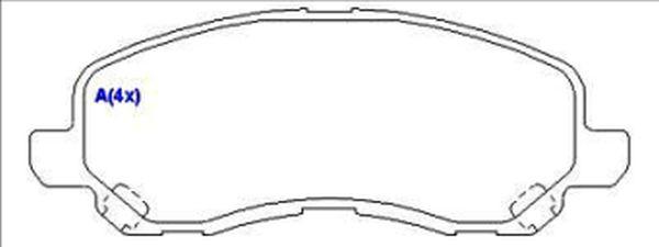 EUROREPAR 1643070480 - Brake Pad Set, disc brake autospares.lv