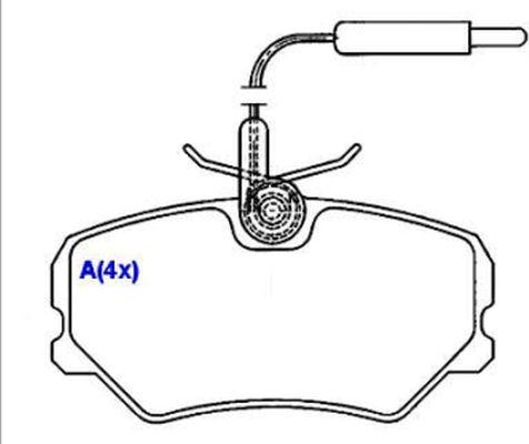 EUROREPAR 1643070580 - Brake Pad Set, disc brake autospares.lv