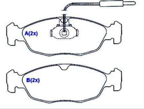 EUROREPAR 1643070680 - Brake Pad Set, disc brake autospares.lv