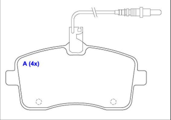 EUROREPAR 1643071180 - Brake Pad Set, disc brake autospares.lv