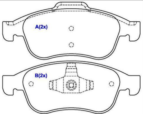 EUROREPAR 1643071780 - Brake Pad Set, disc brake autospares.lv