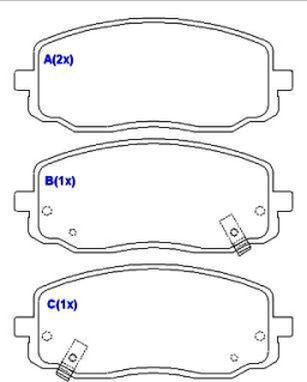 EUROREPAR 1643078980 - Brake Pad Set, disc brake autospares.lv