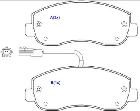 EUROREPAR 1643078480 - Brake Pad Set, disc brake autospares.lv