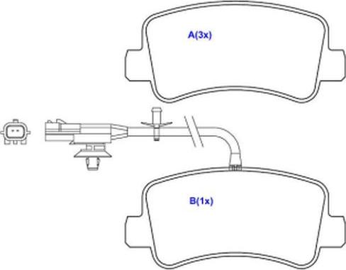 EUROREPAR 1643078580 - Brake Pad Set, disc brake autospares.lv