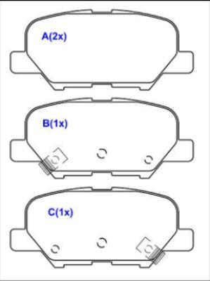 EUROREPAR 1643078180 - Brake Pad Set, disc brake autospares.lv