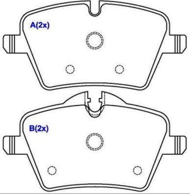 BENDIX 573234B - Brake Pad Set, disc brake autospares.lv