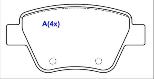 EUROREPAR 1643072780 - Brake Pad Set, disc brake autospares.lv