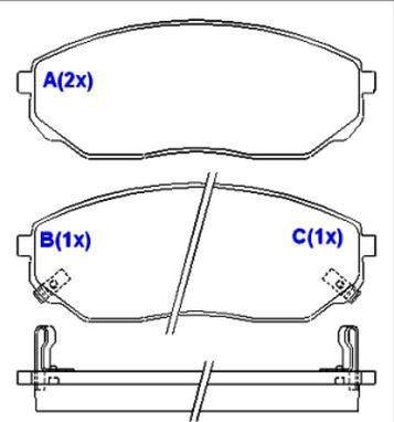 EUROREPAR 1643077680 - Brake Pad Set, disc brake autospares.lv