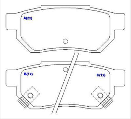 EUROREPAR 1643077280 - Brake Pad Set, disc brake autospares.lv