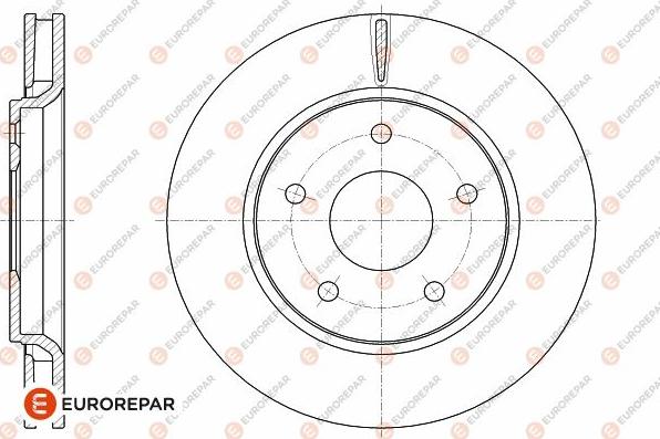 EUROREPAR 1642759980 - Brake Disc autospares.lv