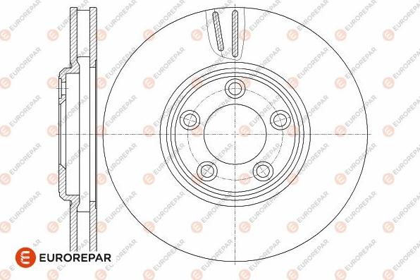 EUROREPAR 1642759580 - Brake Disc autospares.lv