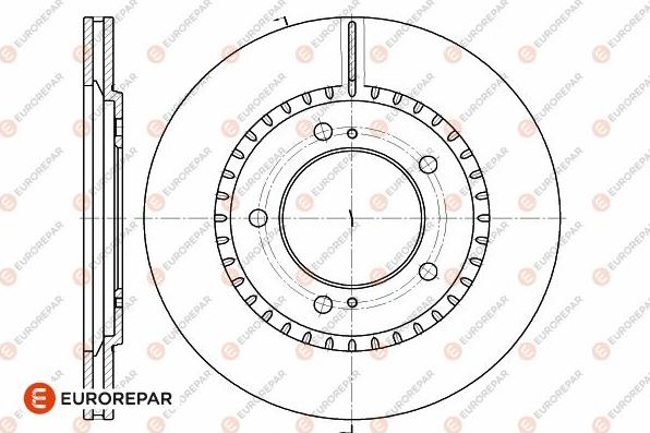 EUROREPAR 1642759180 - Brake Disc autospares.lv