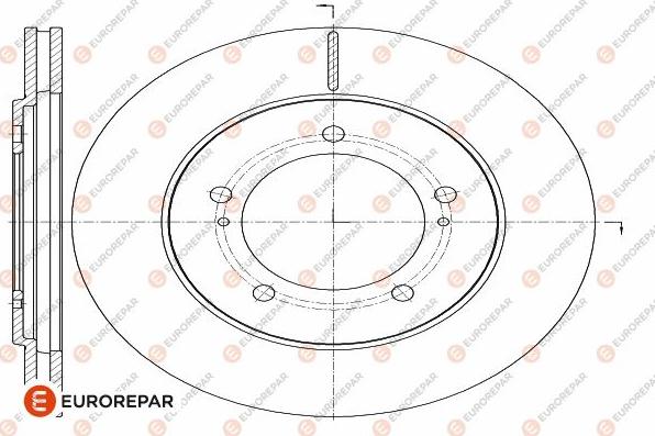 EUROREPAR 1642759280 - Brake Disc autospares.lv