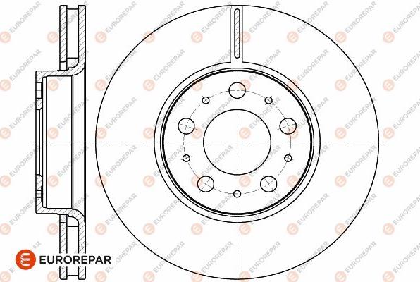 EUROREPAR 1642754780 - Brake Disc autospares.lv