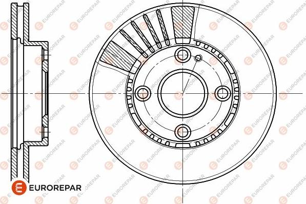 EUROREPAR 1642755980 - Brake Disc autospares.lv