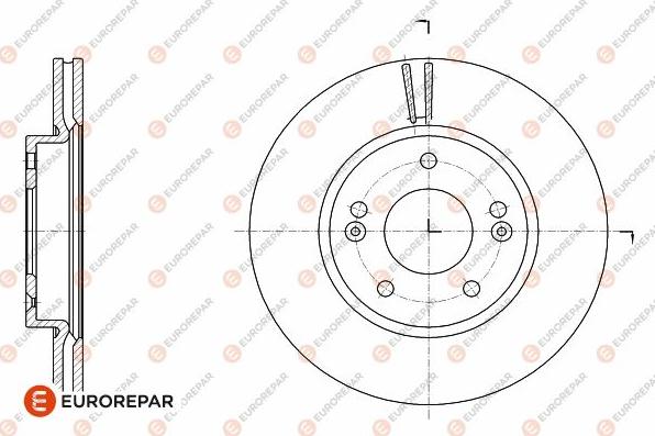 EUROREPAR 1642756980 - Brake Disc autospares.lv