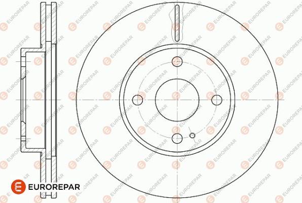 EUROREPAR 1642756580 - Brake Disc autospares.lv