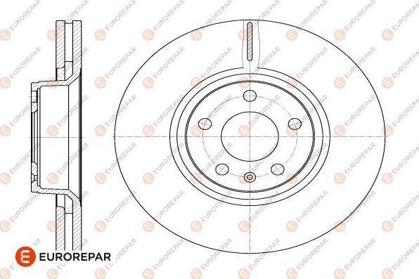 EUROREPAR 1642756380 - Brake Disc autospares.lv