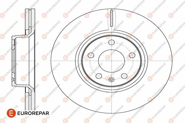 EUROREPAR 1642756280 - Brake Disc autospares.lv