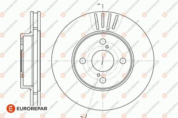 EUROREPAR 1642756780 - Brake Disc autospares.lv