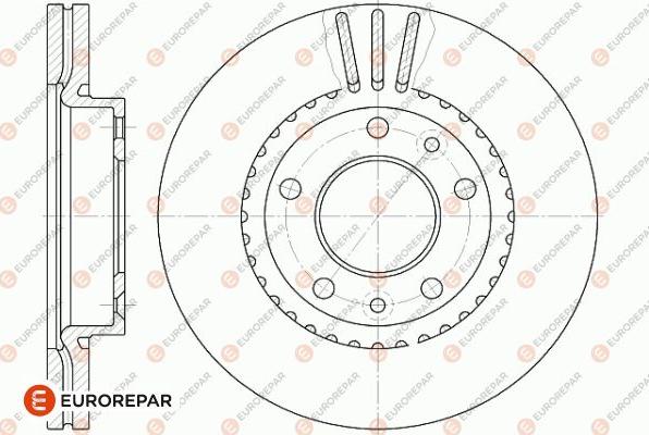 EUROREPAR 1642751680 - Brake Disc autospares.lv