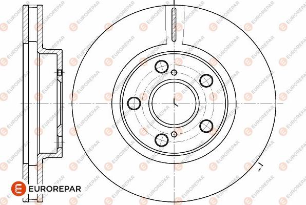 EUROREPAR 1642751880 - Brake Disc autospares.lv