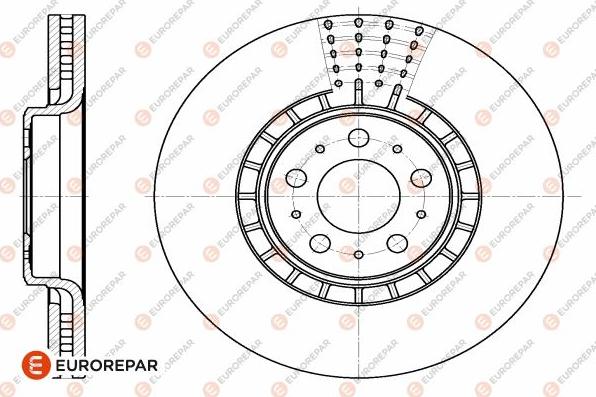 EUROREPAR 1642753980 - Brake Disc autospares.lv