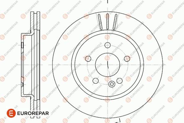 EUROREPAR 1642753080 - Brake Disc autospares.lv