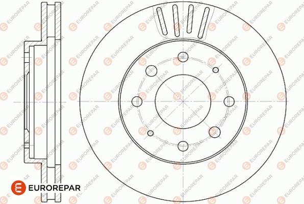 EUROREPAR 1642752480 - Brake Disc autospares.lv