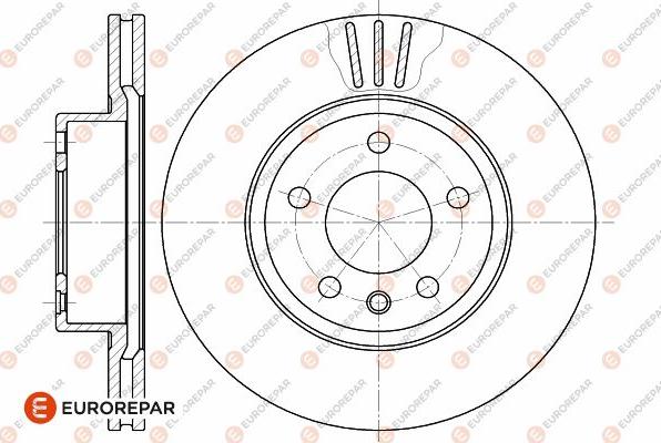 EUROREPAR 1642757980 - Brake Disc autospares.lv