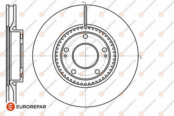 EUROREPAR 1642757080 - Brake Disc autospares.lv