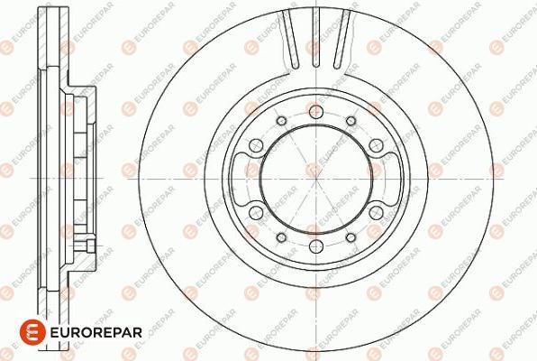 EUROREPAR 1642764180 - Brake Disc autospares.lv