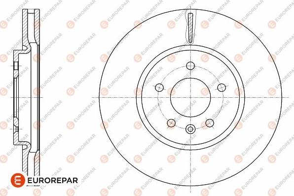 EUROREPAR 1642764880 - Brake Disc autospares.lv