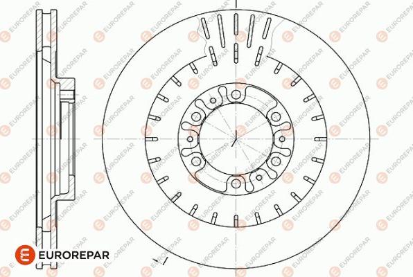 EUROREPAR 1642764280 - Brake Disc autospares.lv