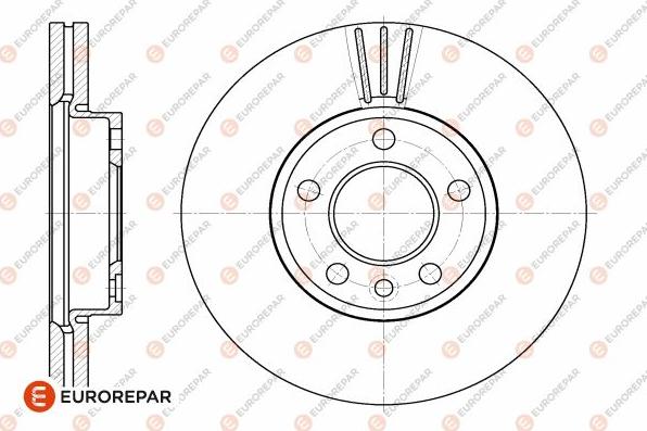 EUROREPAR 1642765480 - Brake Disc autospares.lv