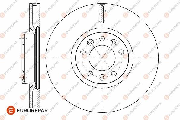 EUROREPAR 1642760480 - Brake Disc autospares.lv