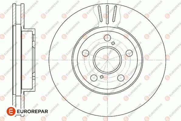 EUROREPAR 1642760380 - Brake Disc autospares.lv