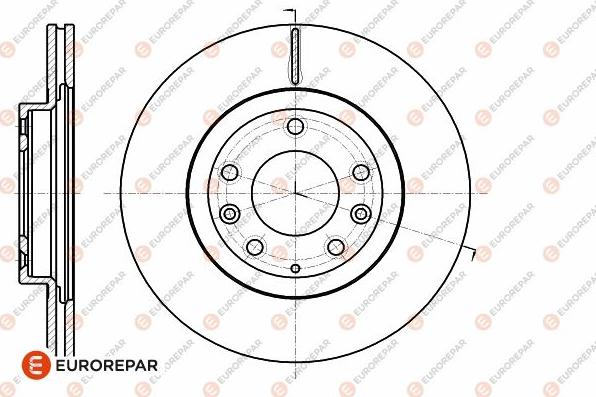 EUROREPAR 1642761580 - Brake Disc autospares.lv